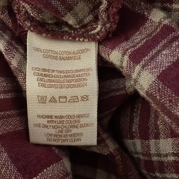 Free People Catch Up With Me Plaid Button Down Shirt - Picture 8 of 8